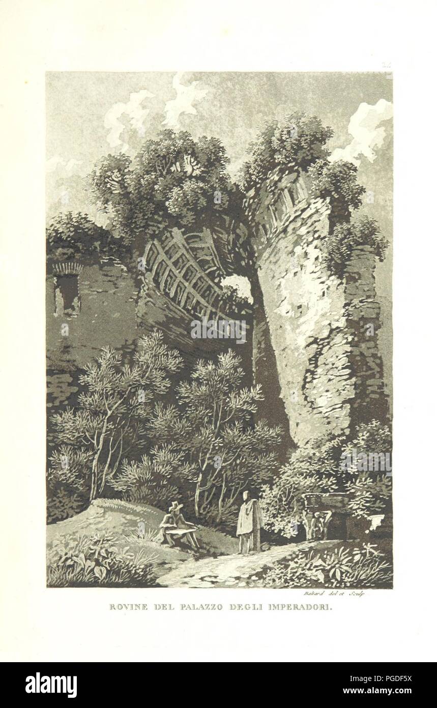 Immagine dalla pagina 89 di "Lettres, ou viaggio pittoresco dans les Alpes, en passant par la route de Lyon et le Mont-Cénis; suivi d'onu Recueil de vues des monumens antiques de Roma ... en 48 planches et onu frontispice d0068. Foto Stock