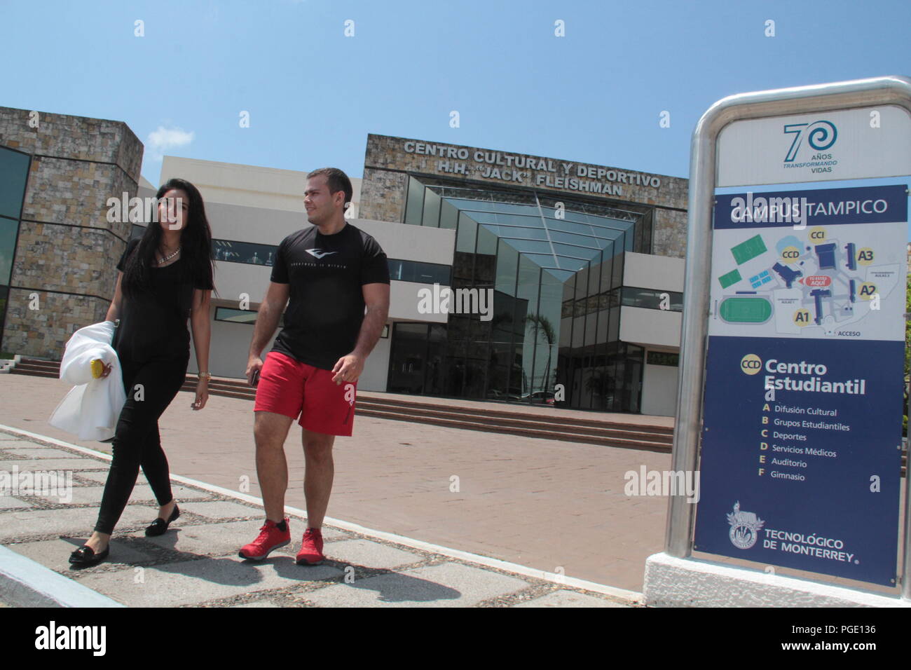 Istituto tecnologico e di Studi Superiori di Monterrey. Tampico Tamaulipas campus. La vita universitaria, Tecnologia di Monterrey, studioso vita, mty, Foto Stock