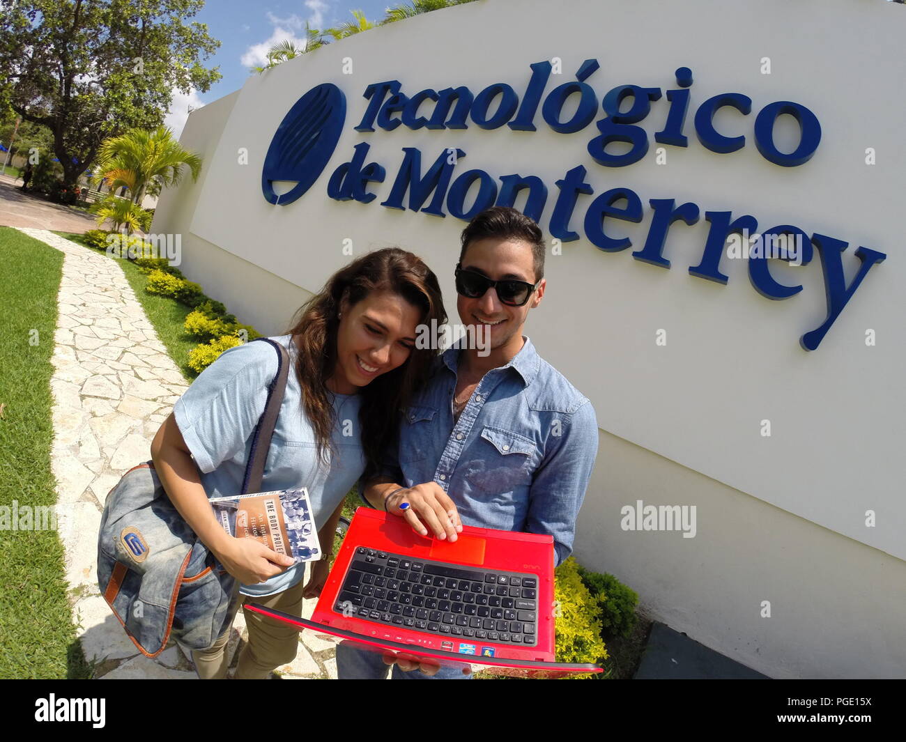 Istituto tecnologico e di Studi Superiori di Monterrey. Tampico Tamaulipas campus. La vita universitaria, Tecnologia di Monterrey, studioso vita, mty, Foto Stock