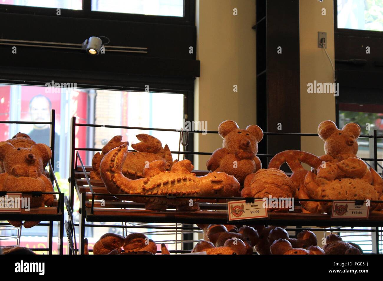 Pane scolpito da Boudin San Francisco Sourdough. Foto Stock
