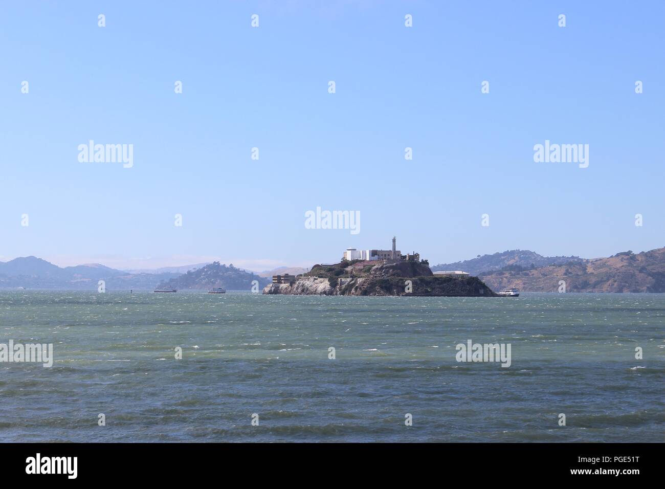 Isola di Alcatraz a San Francisco, California, Stati Uniti d'America Foto Stock