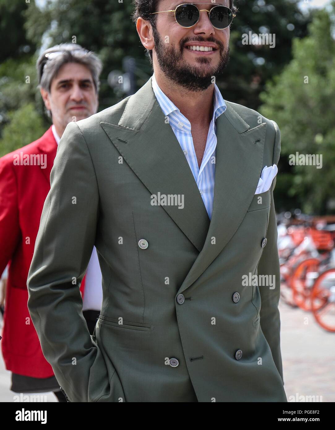 Firenze Italia 14 Giugno 18 Firenze 14 Giugno 18 Fabio Attanasio Sulla Strada Durante Il Pitti Credito Mauro Del Signore Pacific Press Alamy Live News Foto Stock Alamy