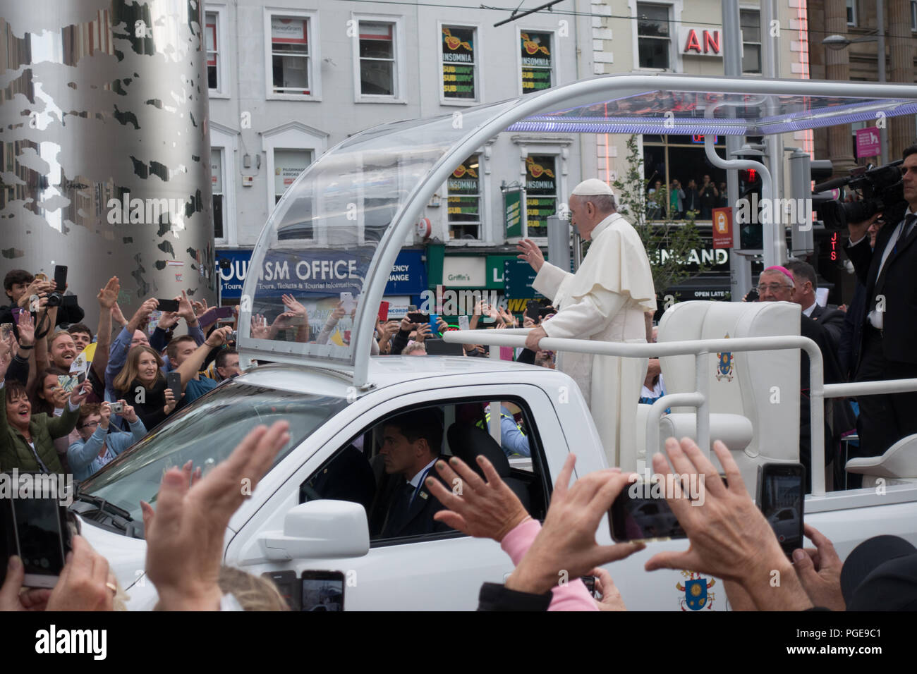 Papa Francesco a Dublino - Irlanda Foto Stock