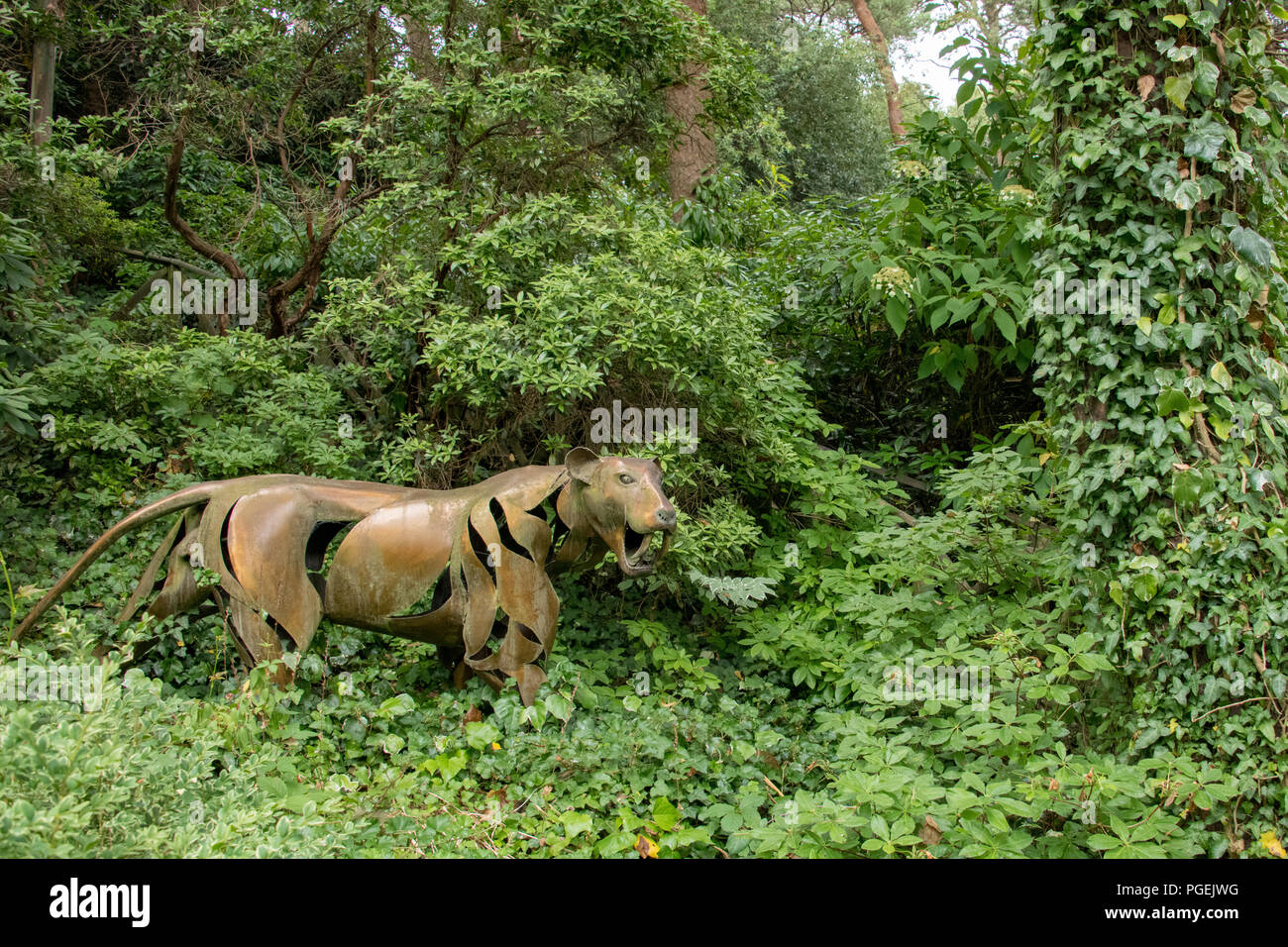 Compton Acres Garden, Dorset, Regno Unito Foto Stock