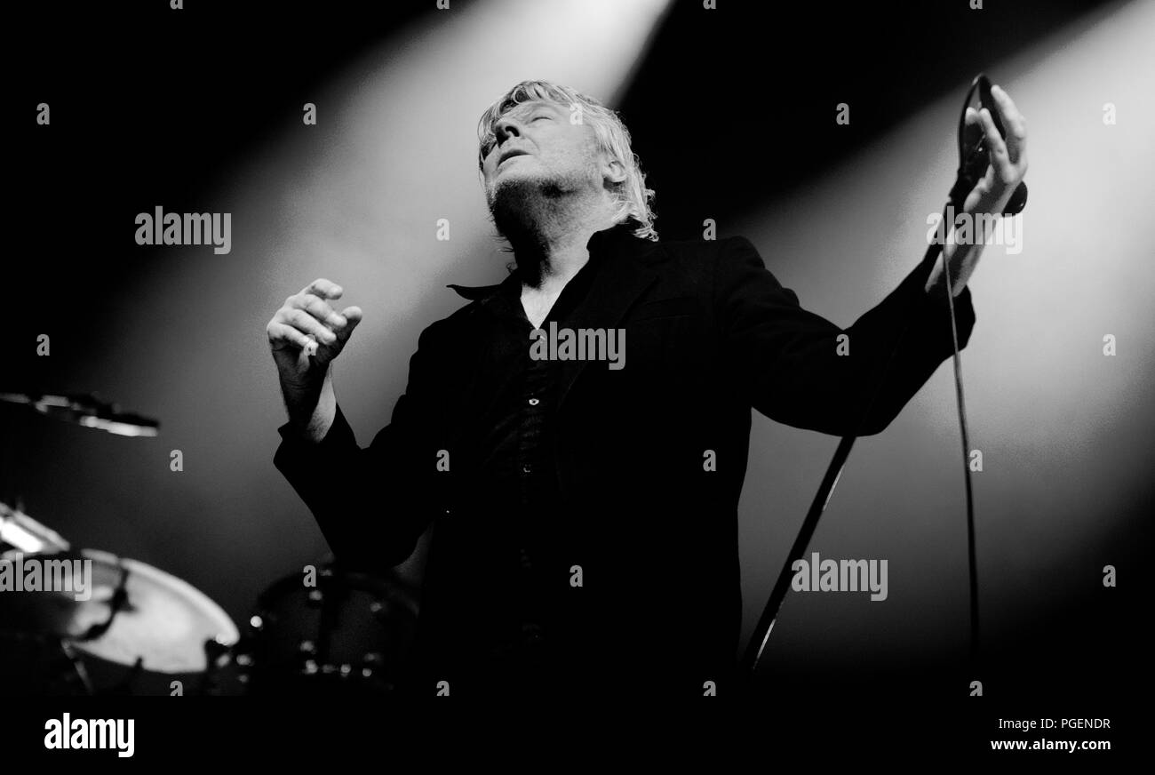 Cantante belga Arno in concerto presso il festival Crammerock in Stekene (Belgio, 07/09/2013) Foto Stock