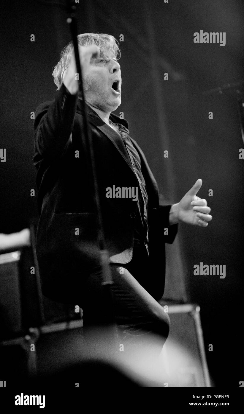 Cantante belga Arno in concerto presso il festival Crammerock in Stekene (Belgio, 07/09/2013) Foto Stock