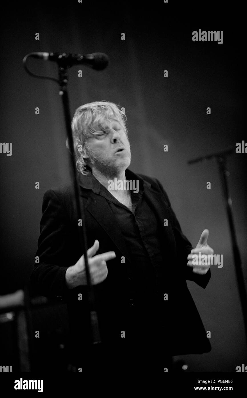 Cantante belga Arno in concerto presso il festival Crammerock in Stekene (Belgio, 07/09/2013) Foto Stock