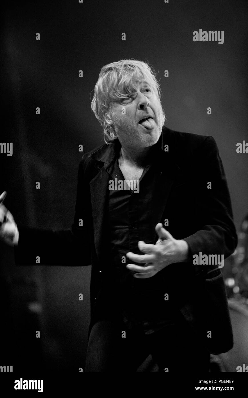Cantante belga Arno in concerto presso il festival Crammerock in Stekene (Belgio, 07/09/2013) Foto Stock