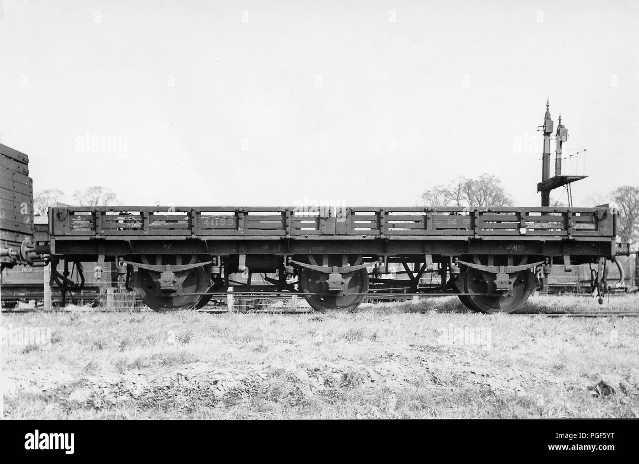 Caledonian Railway 6 ruote Aprire carrello carrello come LMS D-41199 Foto Stock