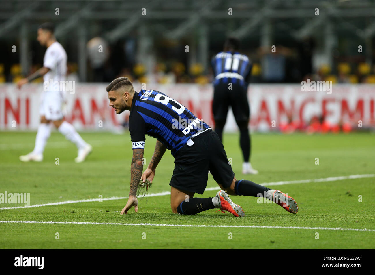 Milano, Italia. 26 Agosto, 2018. Mauro Icardi di FC Internazionale deluso durante la Serie A match tra FC Internazionale e Torino FC. Foto Stock