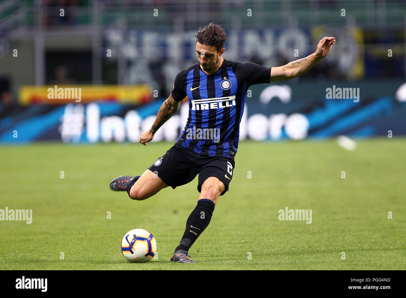 Milano, Italia. 26 Agosto, 2018. Sime Vrsaljko di FC Internazionale in azione durante la Serie A match tra FC Internazionale e Torino FC. Credito: Marco Canoniero/Alamy Live News Foto Stock