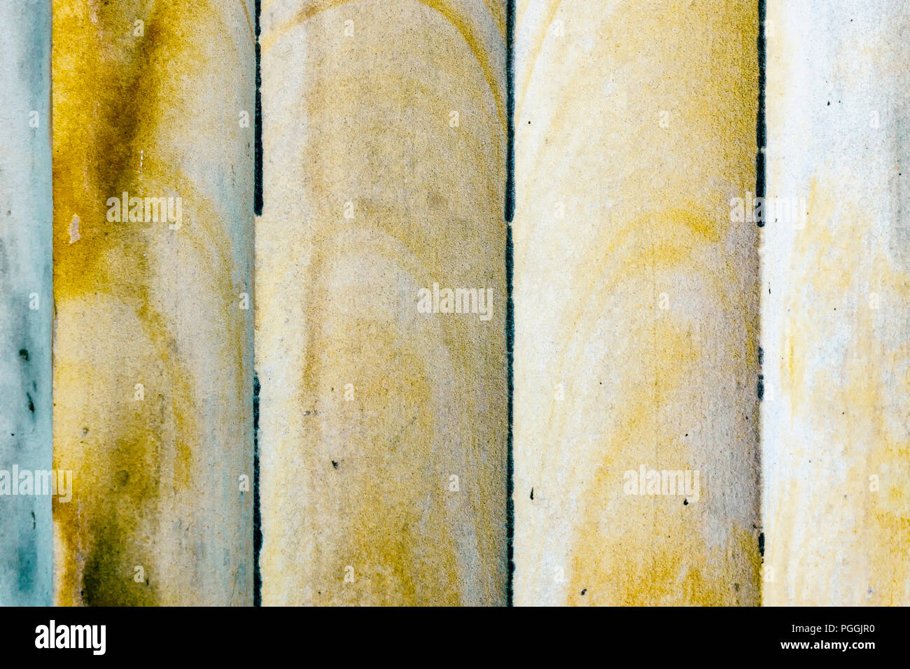 Berlino, Germania, 11 agosto 2018: Full Frame Close-Up delle scanalature di colonna Foto Stock