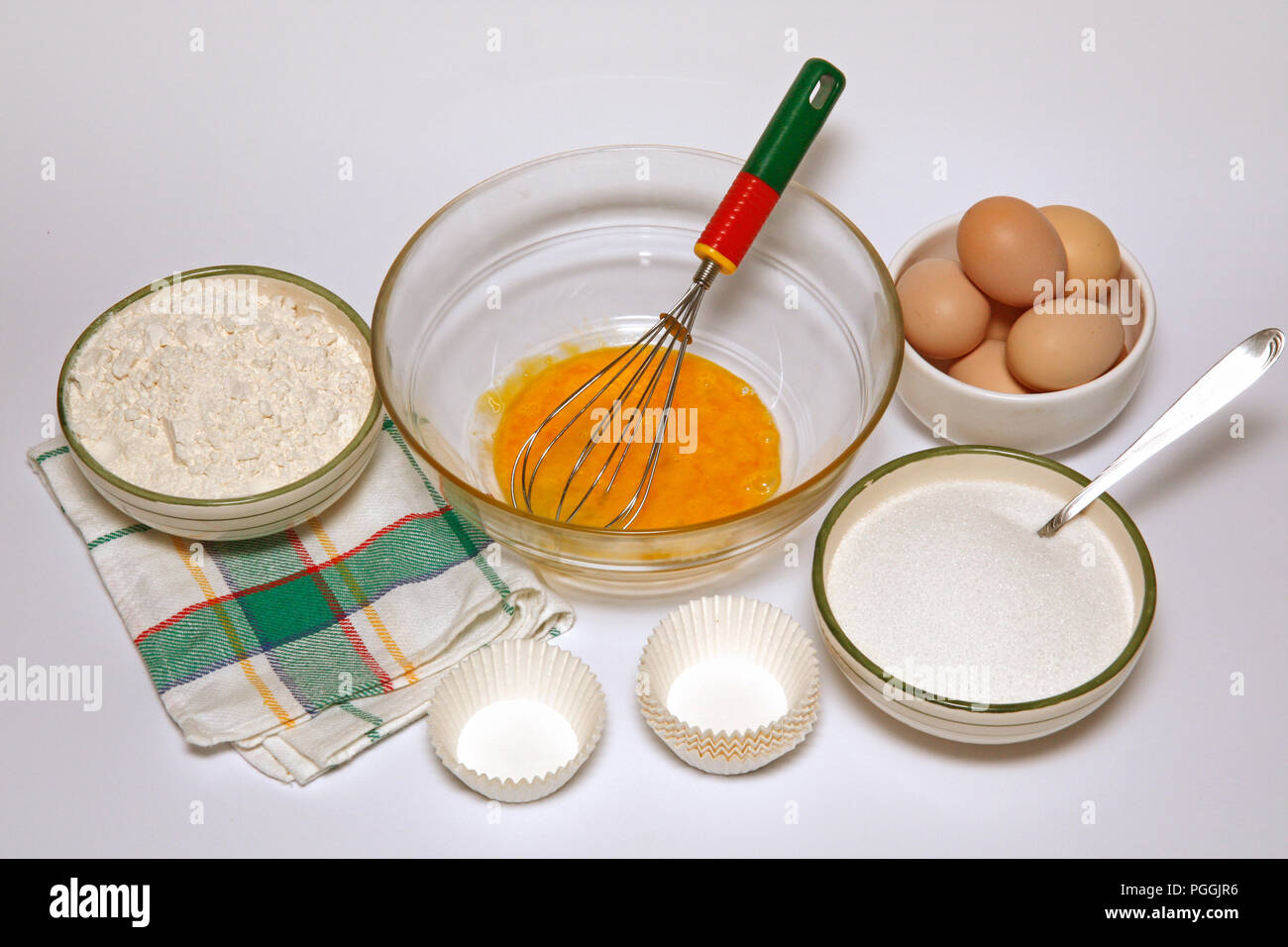 Tortini assortiti passo dopo passo. Piatto preparato: BMRGP6 Foto Stock