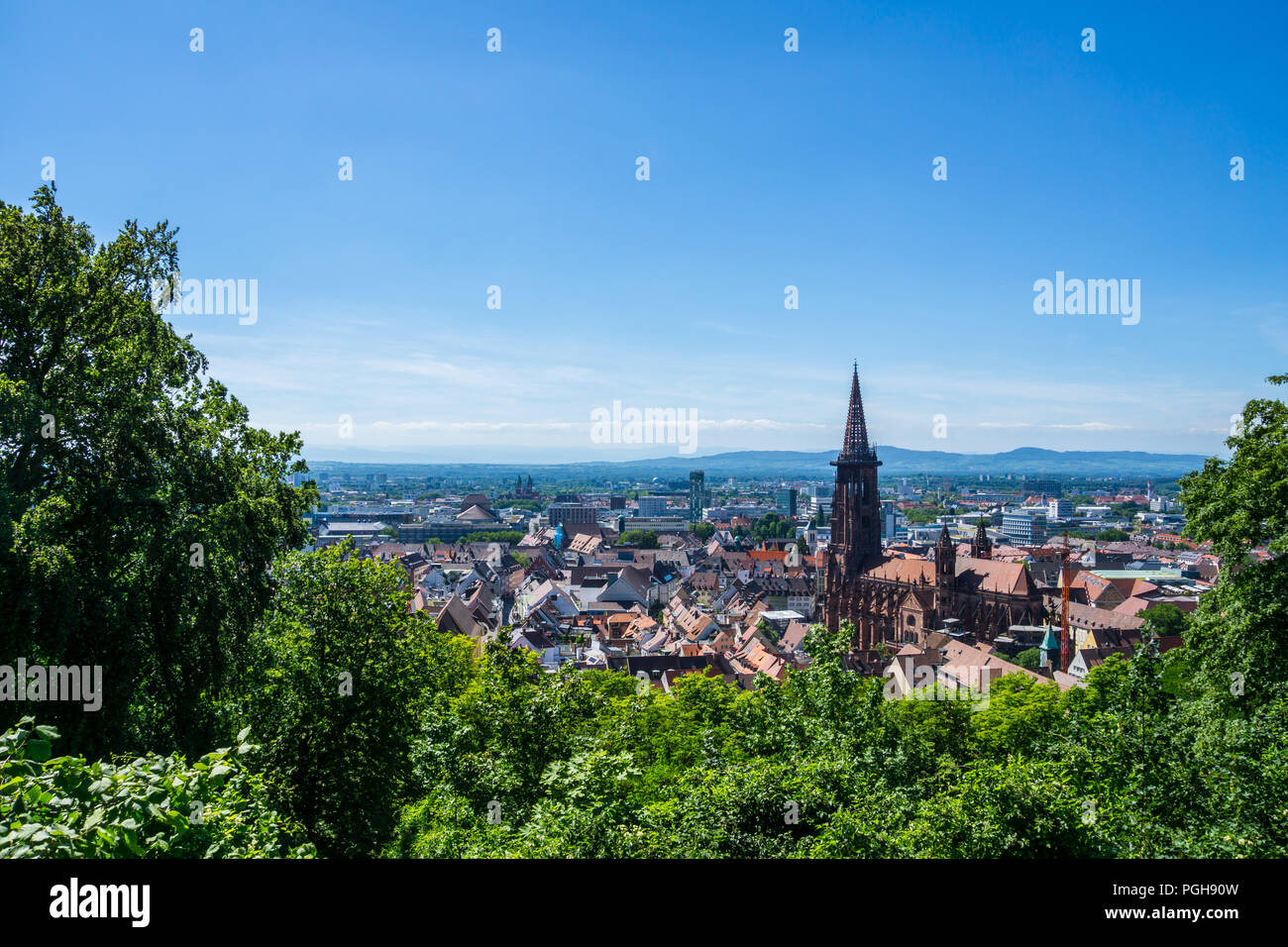 La Germania, il centro storico della città di Freiburg im Breisgau Foto Stock