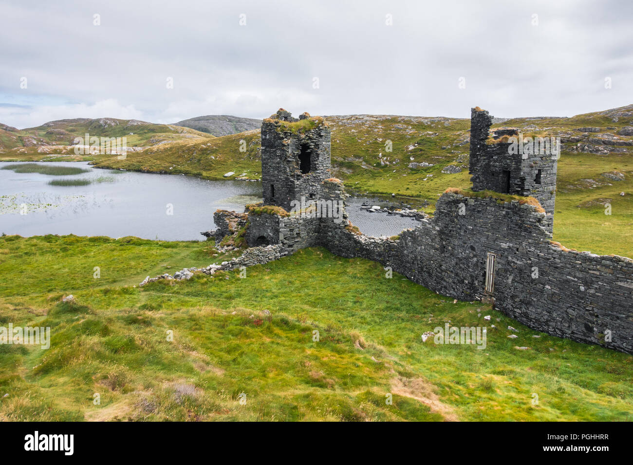 Il castello di Dunlough a West Cork - Irlanda Foto Stock