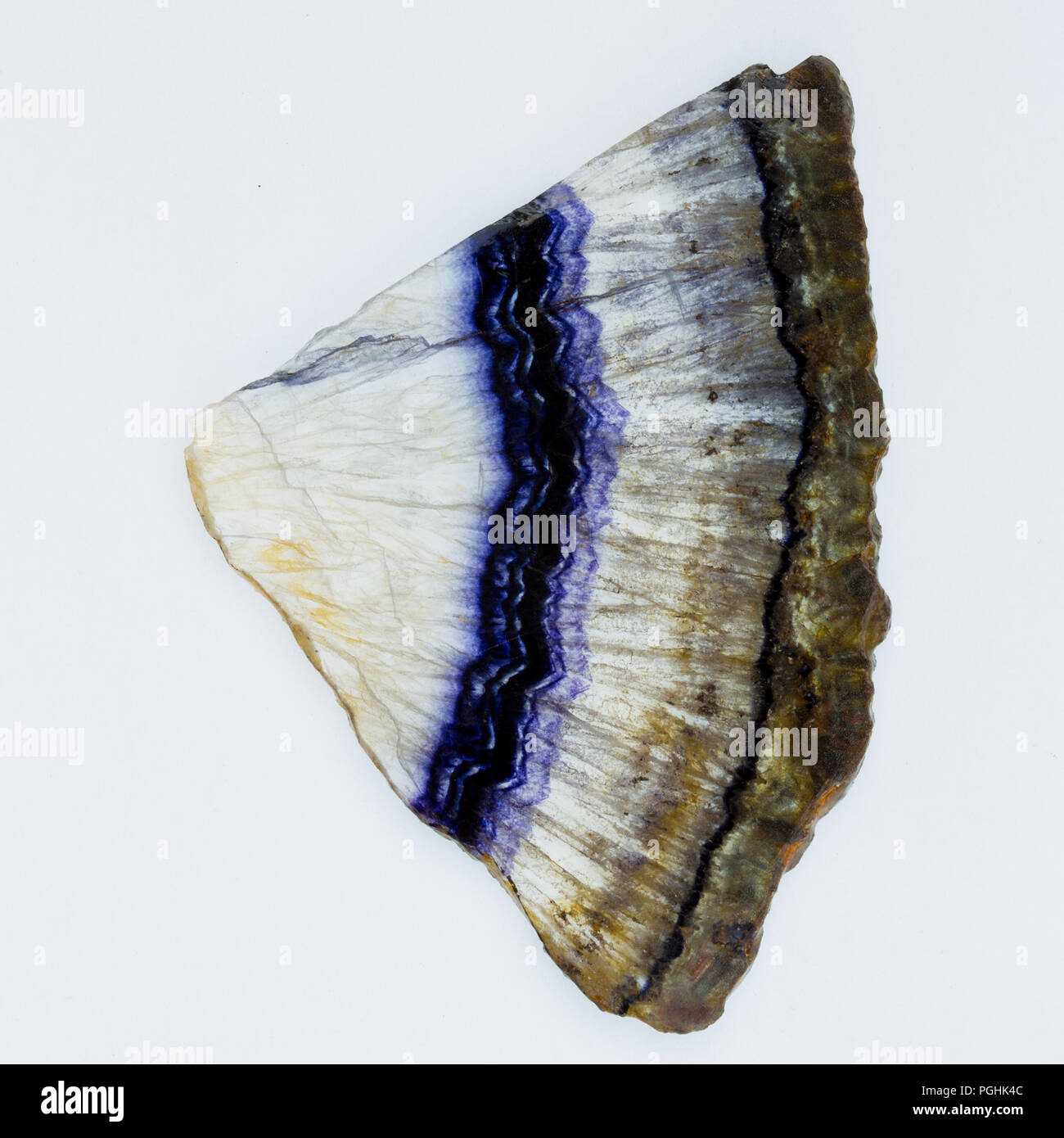 Blue John Slice Foto Stock