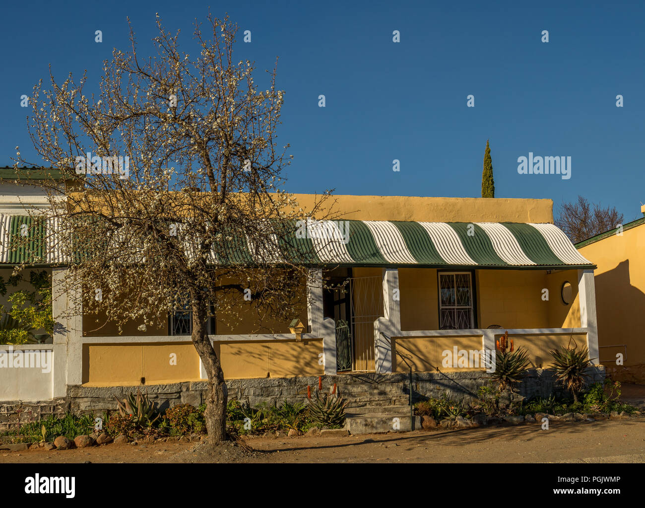 Cradock, Sud Africa - il Tuishuise e Victoria Manor Guesthouse elegante collezione di restaurato di era di Victorian case di artigiani Foto Stock