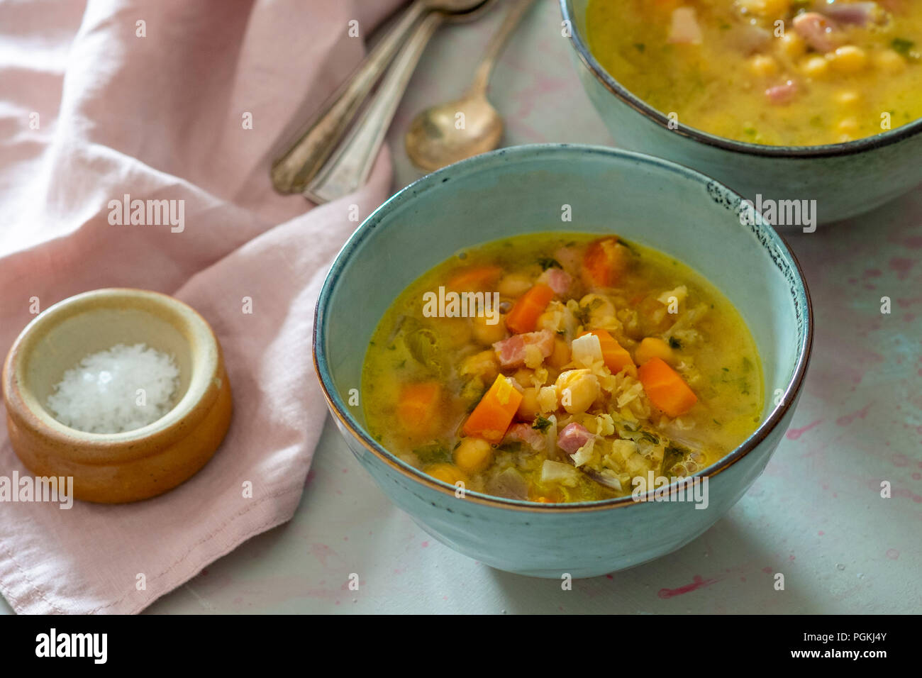 Zuppa di verdure Foto Stock
