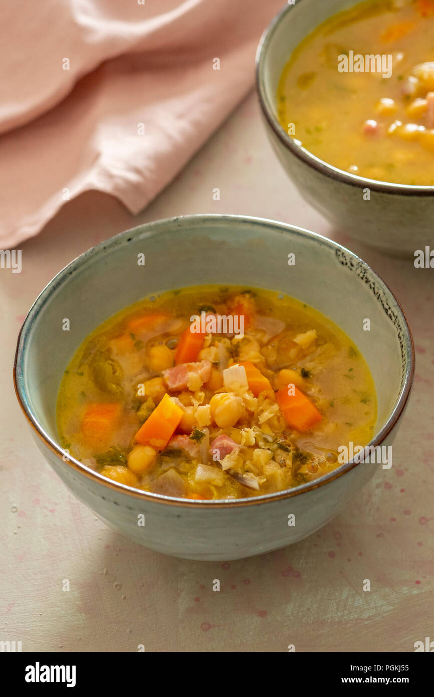 Zuppa di verdure Foto Stock