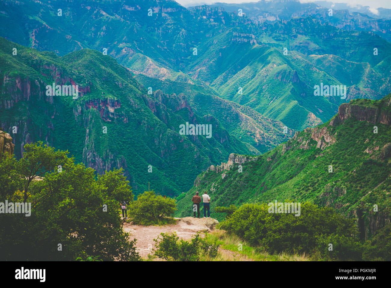 Cantra, Chihuahua, Messico. Cantra stazione, è una popolazione dello stato messicano di Chihuahua, in alto nella Sierra Madre Occidental, in municipali Foto Stock