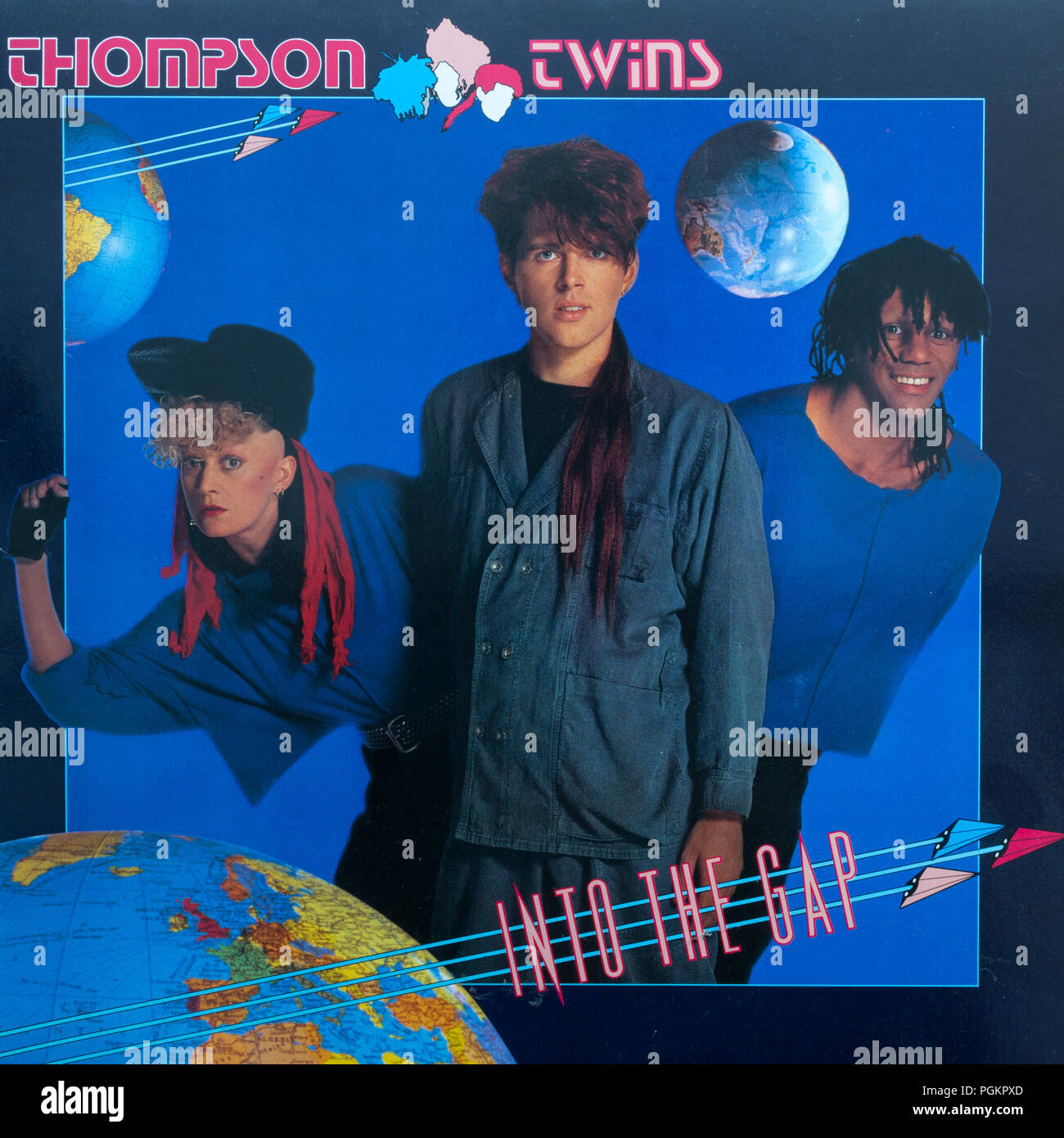 Thompson Twins copertina nello spazio Foto Stock