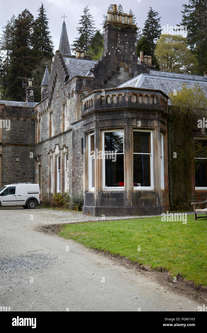Benmore House casa attuale di Benmore Outdoor Center Foto Stock