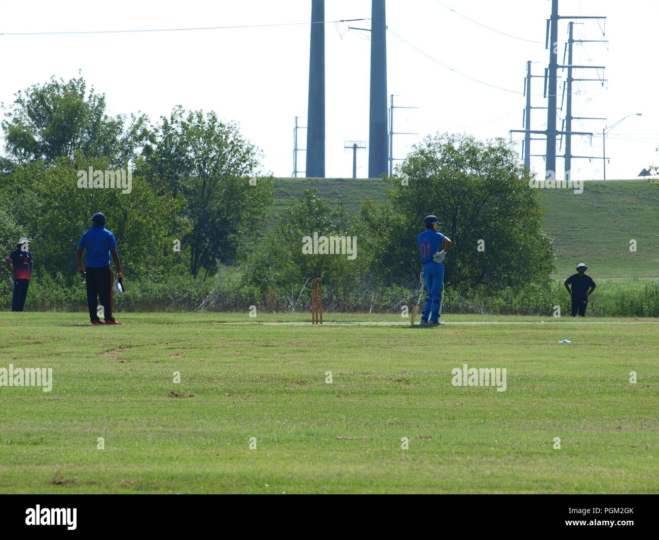 Il Cricket in Irving sarà presto giocare sotto le luci Foto Stock