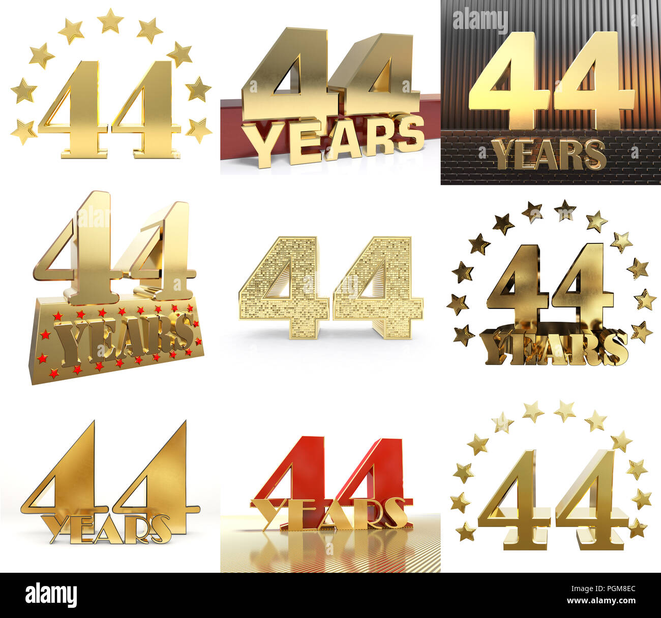 Happy Birthday Forty Four 44 Immagini E Fotos Stock Alamy