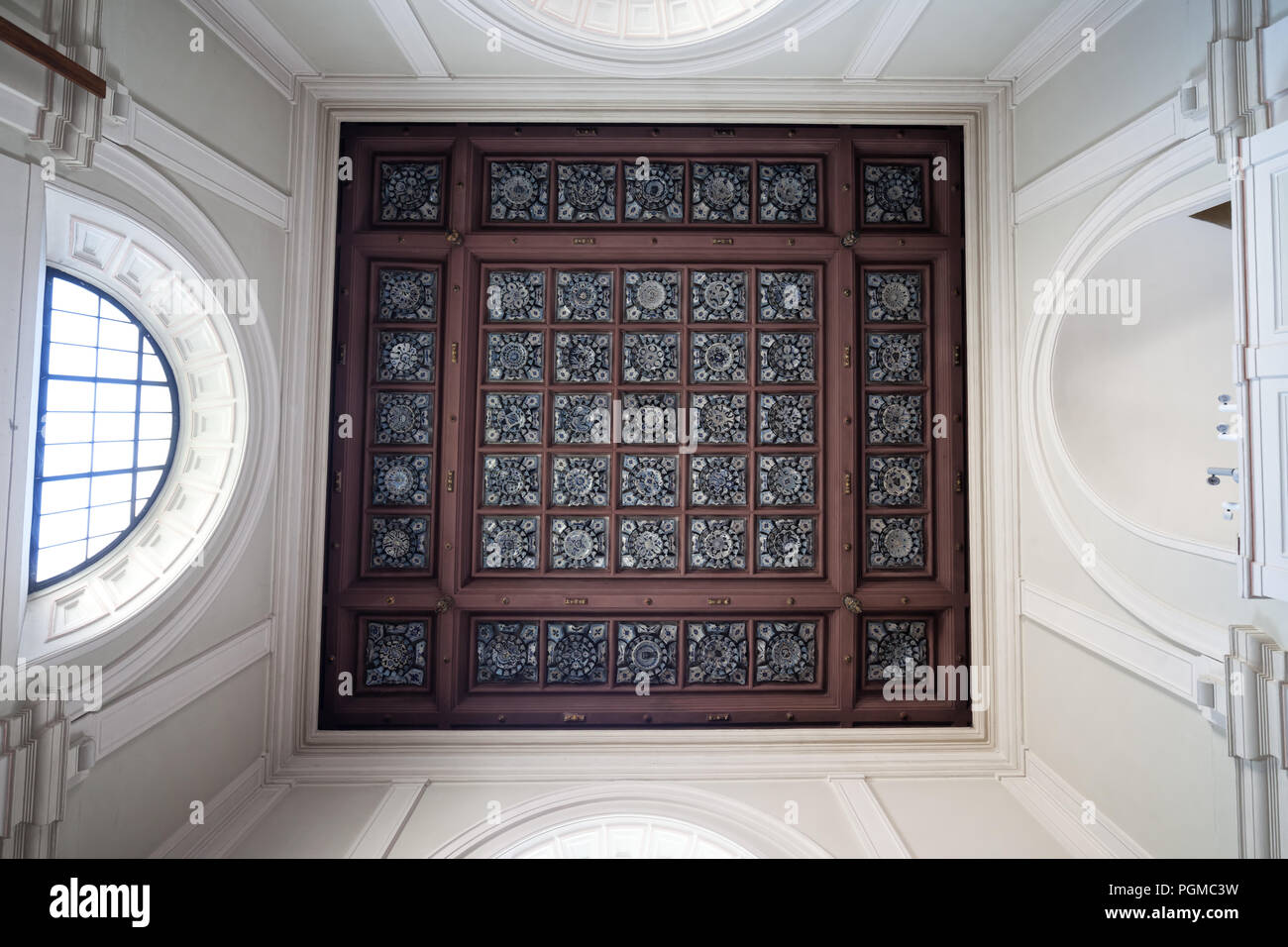 Soffitto della cappella di Sant'Anna Chiesa di Varsavia, Polonia Foto Stock