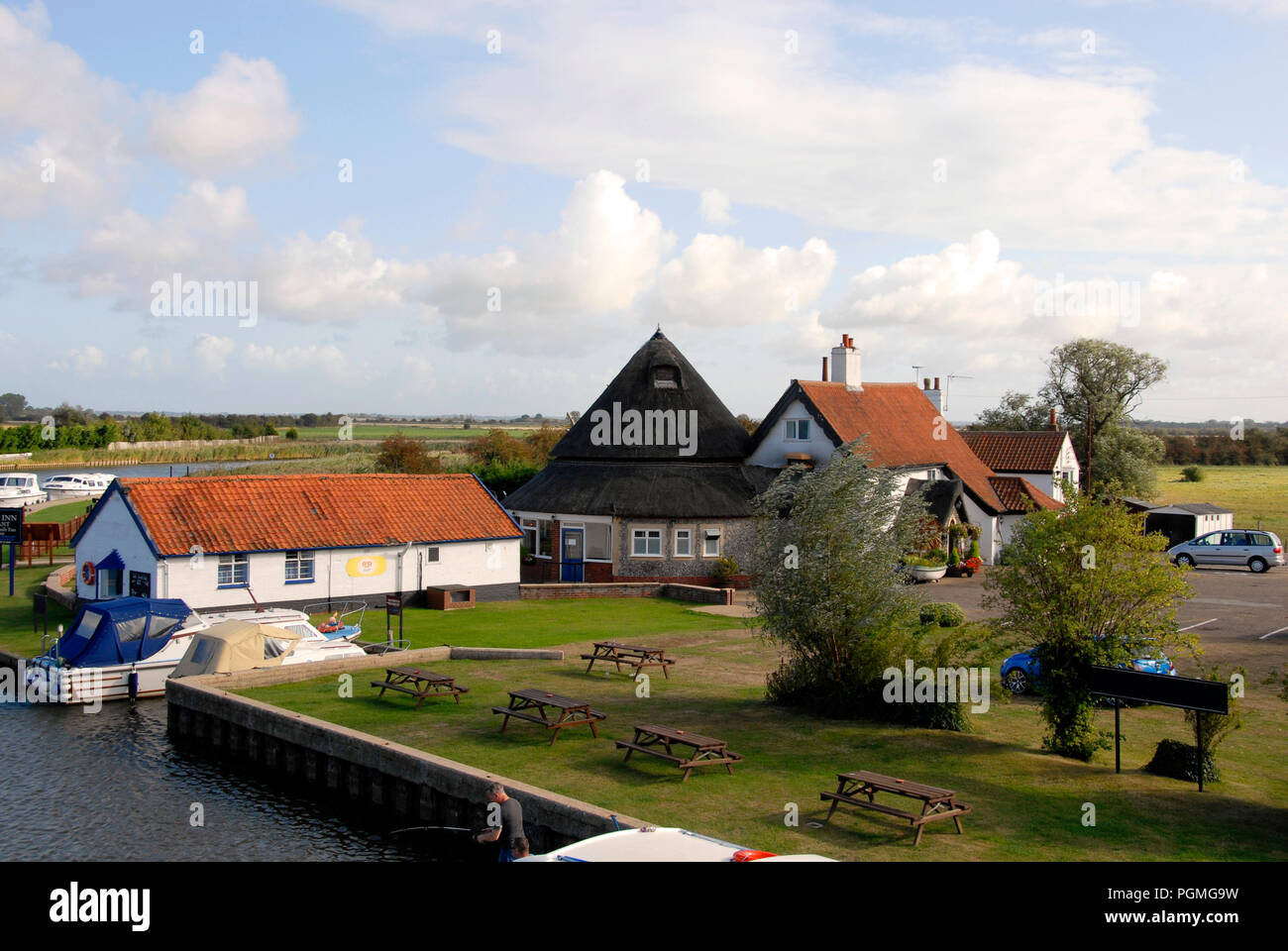 Il Bridge Inn, Acle, Norfolk, Inghilterra Foto Stock