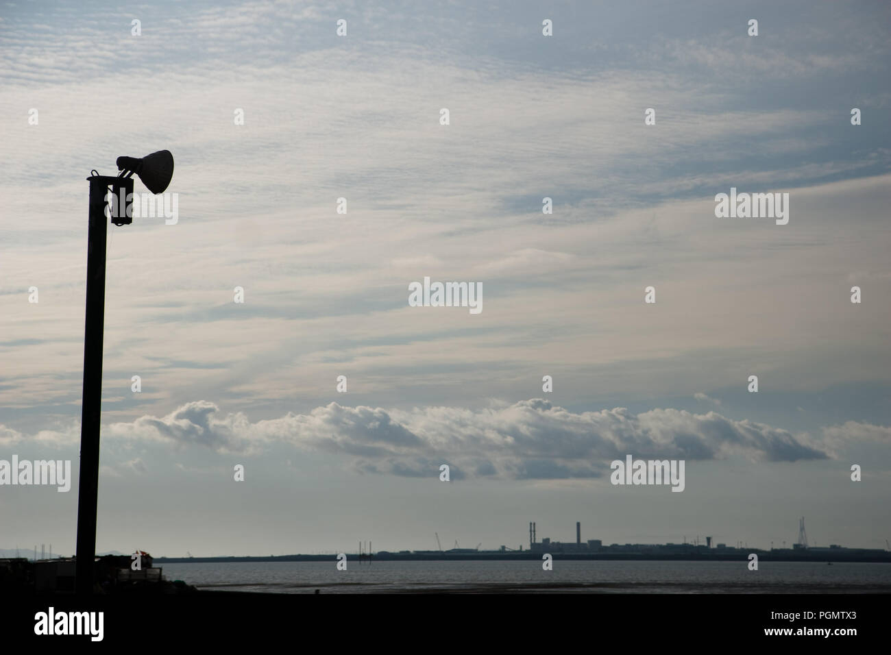 Guardando la città sul mare, Ohido, Incheon, Corea Foto Stock