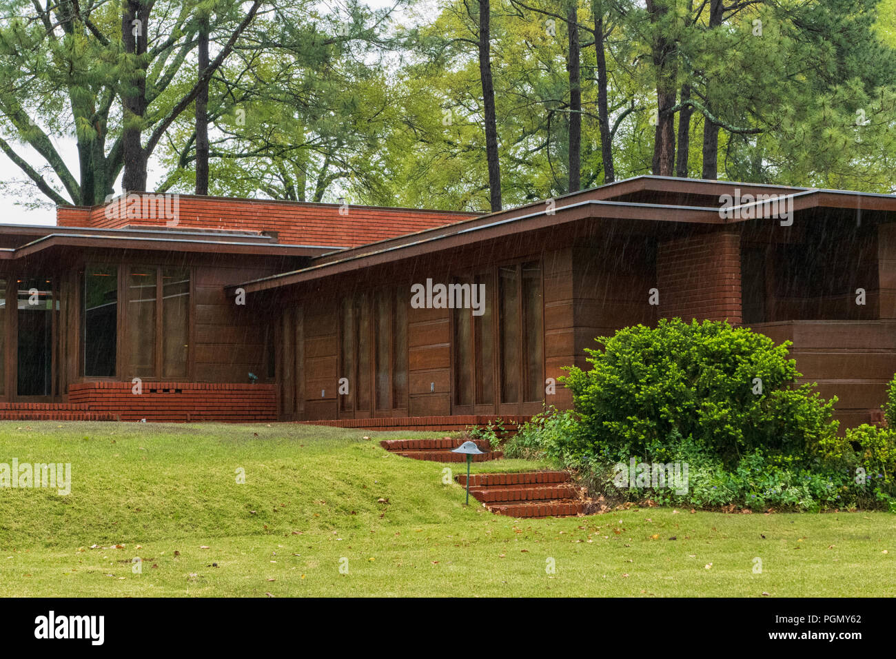 Esterno del Rosenbaum House progettata da Frank Lloyd Wright, Firenze, Alabama Foto Stock