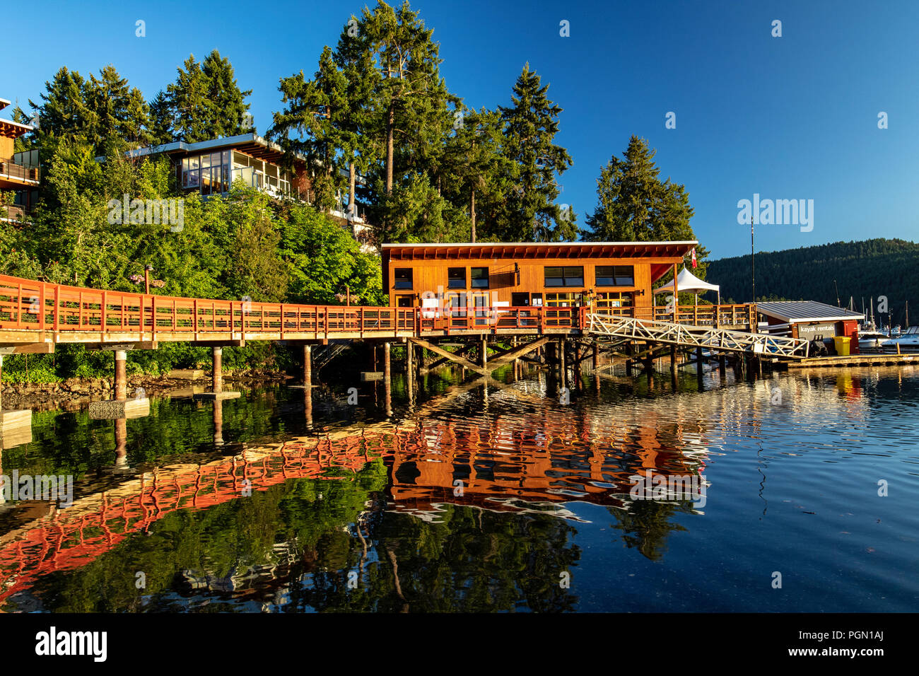 Brentwood Bay Resort & Spa - Brentwood Bay, Penisola Saanich, Isola di Vancouver, British Columbia, Canada Foto Stock