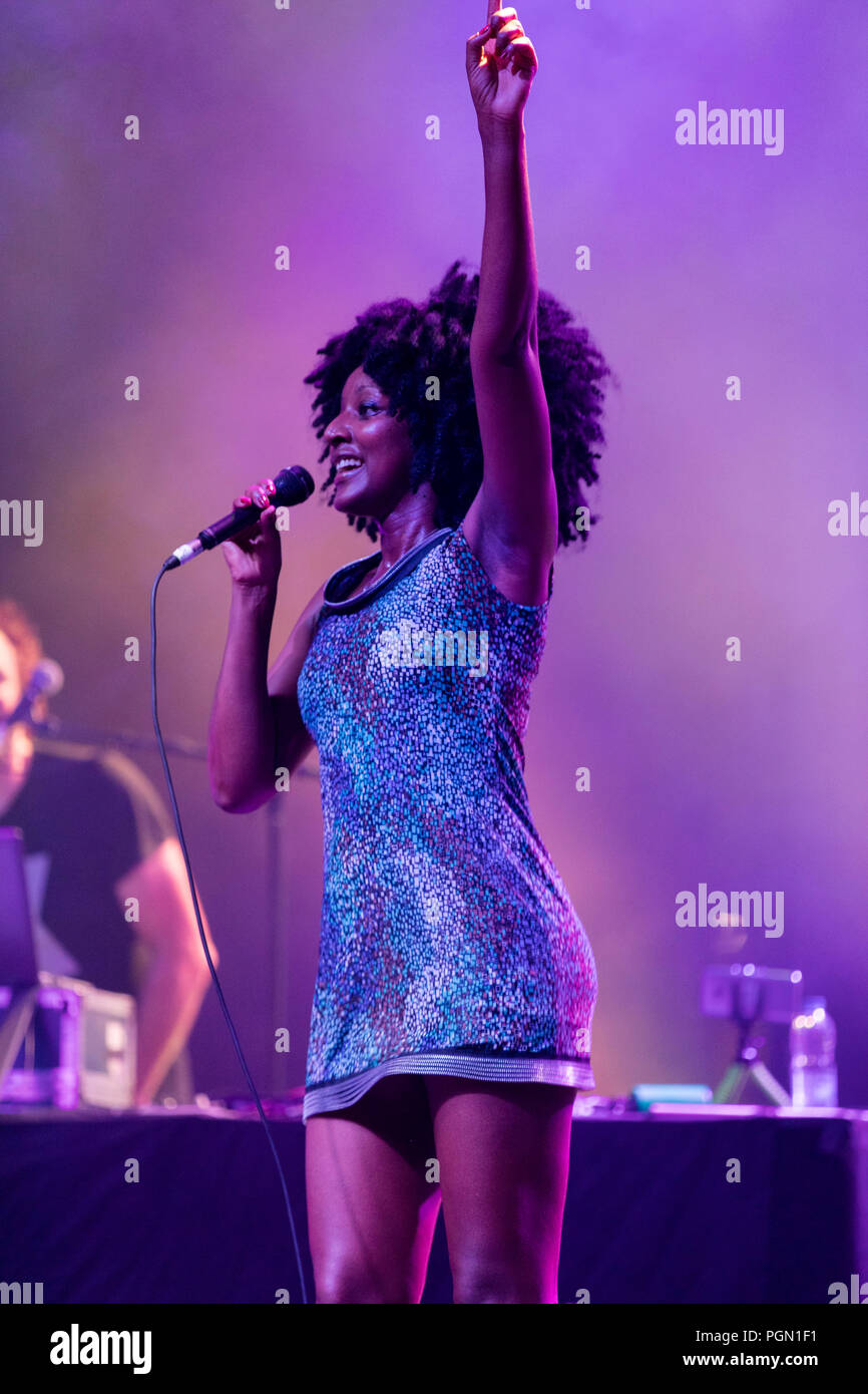 Canada,Quebec,di Montreal, Montreal Jazz Festival, il cantante brasiliano 'DaCruz' Foto Stock