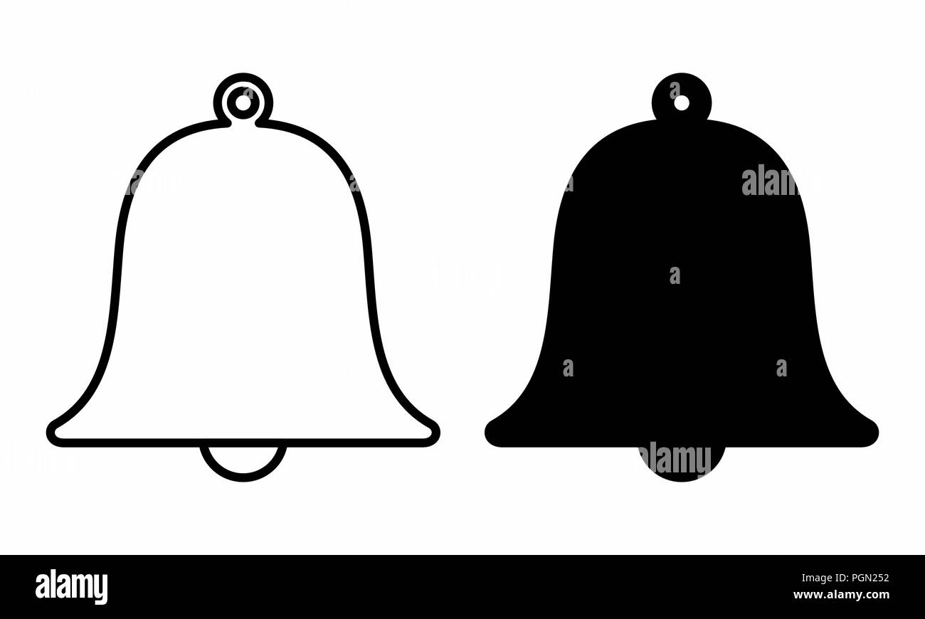 In Bianco E Nero Di Campane Illustrazione Vettoriale