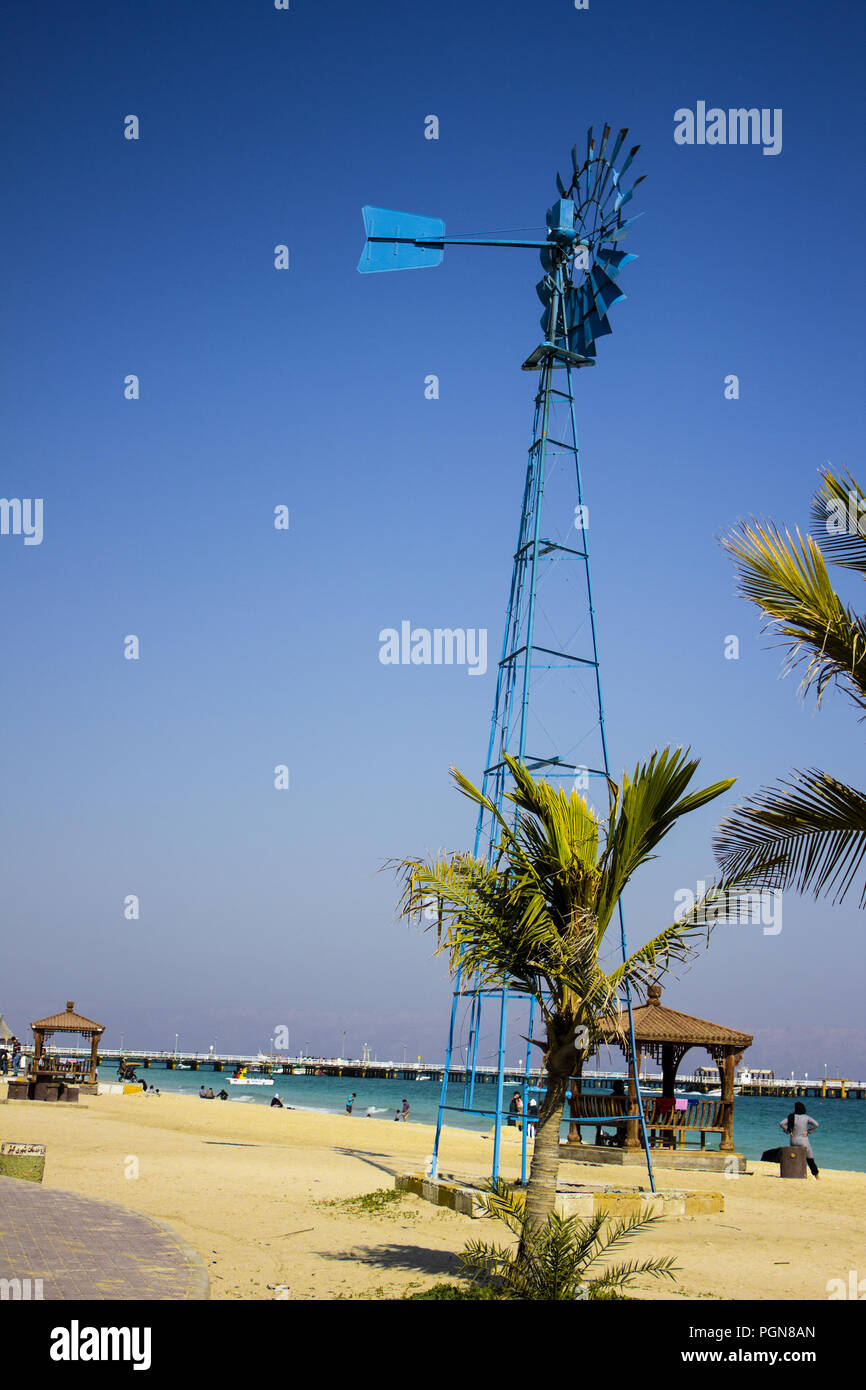 Vela sulla spiaggia Foto Stock