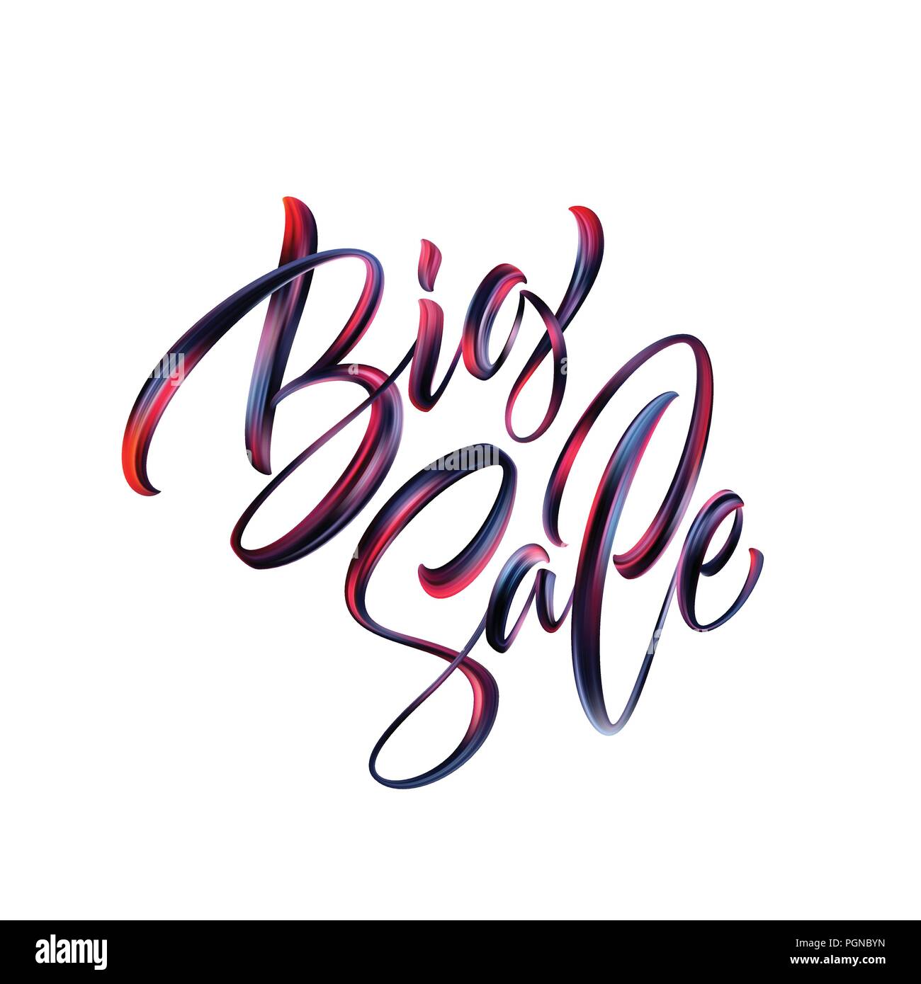 Grande Vendita di scritte pennello texture. Illustrazione Vettoriale Illustrazione Vettoriale