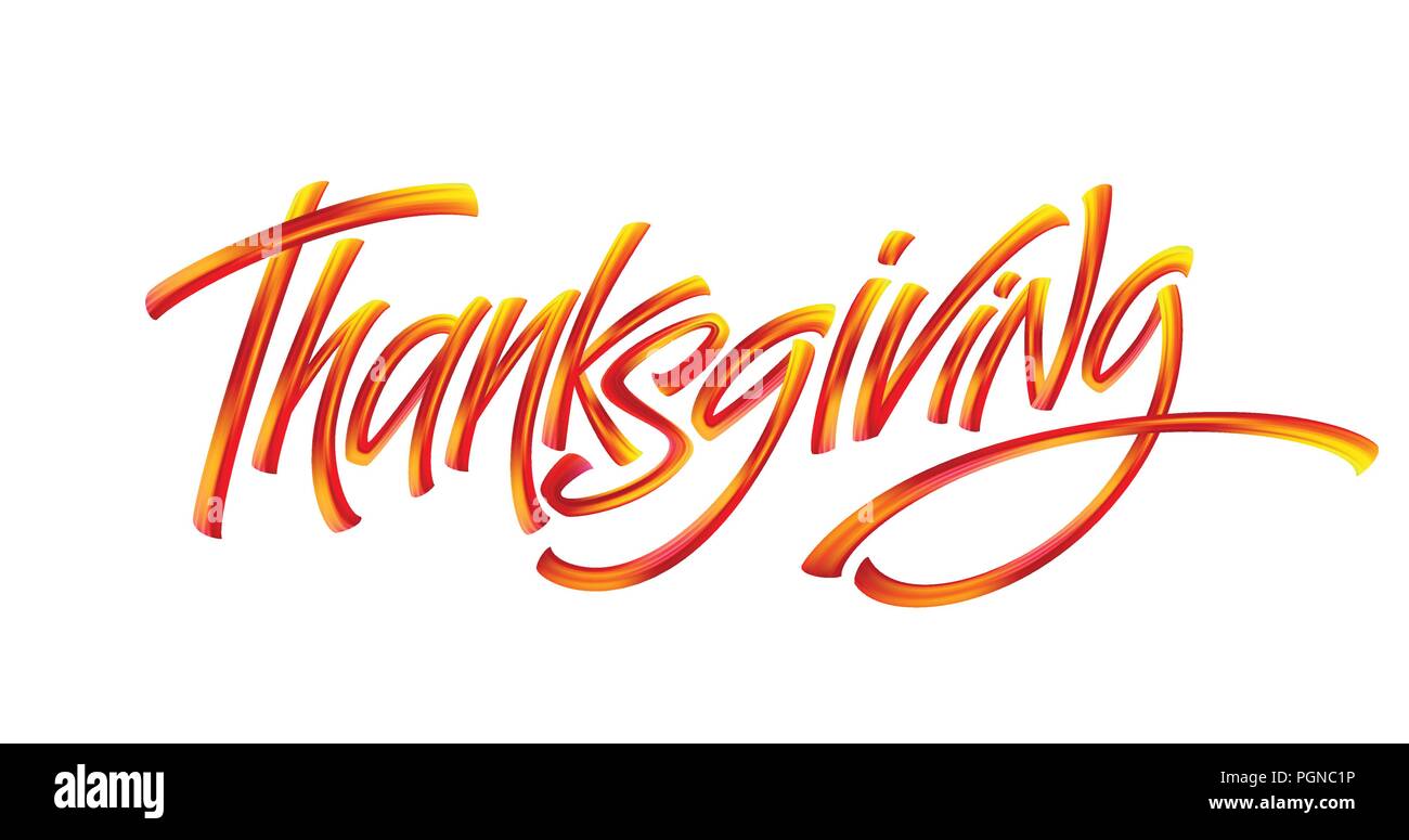 Lettere di ringraziamento Texture di vernice disegnati a mano illustrazione isolati su sfondo bianco. Illustrazione Vettoriale Illustrazione Vettoriale