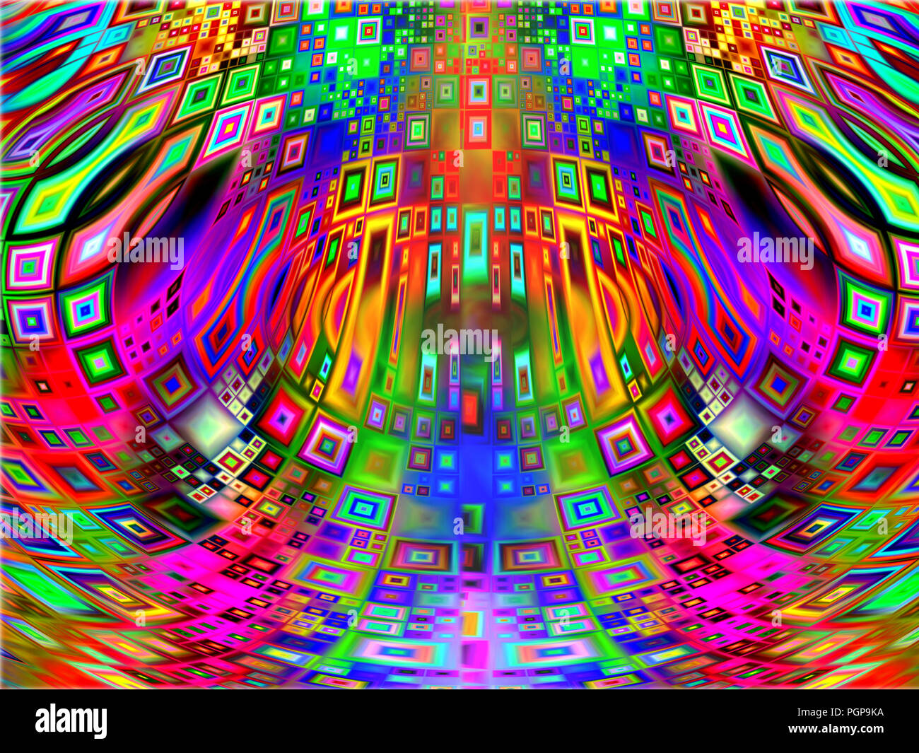 Pubblicità astratta sfondo dinamico gradiente fluorescente futuristico modello moderno Foto Stock