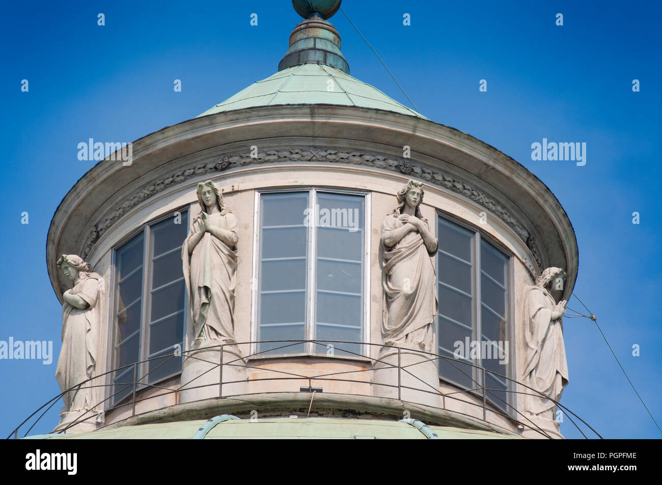 L'Italia, Lombardia, Milano, Chiesa di San Carlo al Corso dedicato a san Carlo Borromeo, dettaglio Dome Foto Stock