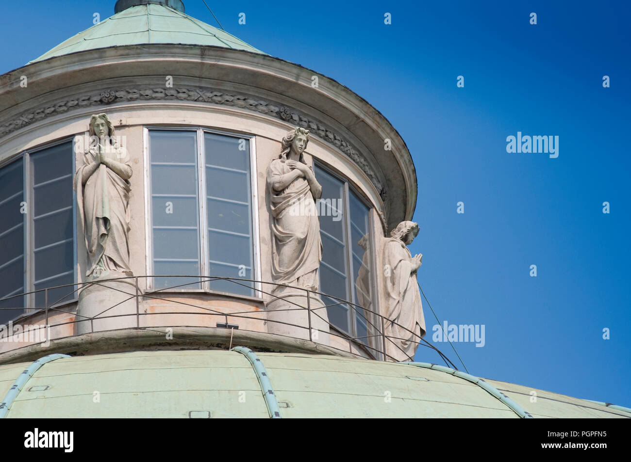 L'Italia, Lombardia, Milano, Chiesa di San Carlo al Corso dedicato a san Carlo Borromeo, dettaglio Dome Foto Stock