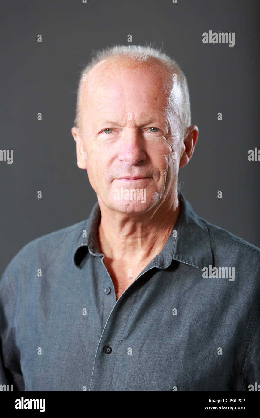 Edimburgo, Scozia. Regno Unito. Il 27 agosto 2018. Edinburgh International Book Festival. Immagine: Jim Crace. Edimburgo. Pak@ Mera/Alamy Live News. Foto Stock