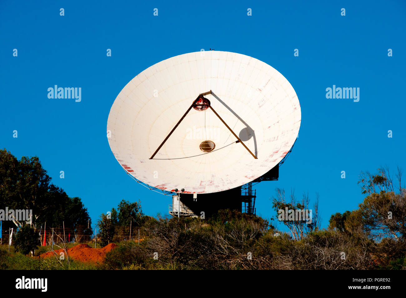 Vecchio Satellite Earth Station - Carnarvon - Australia Foto Stock