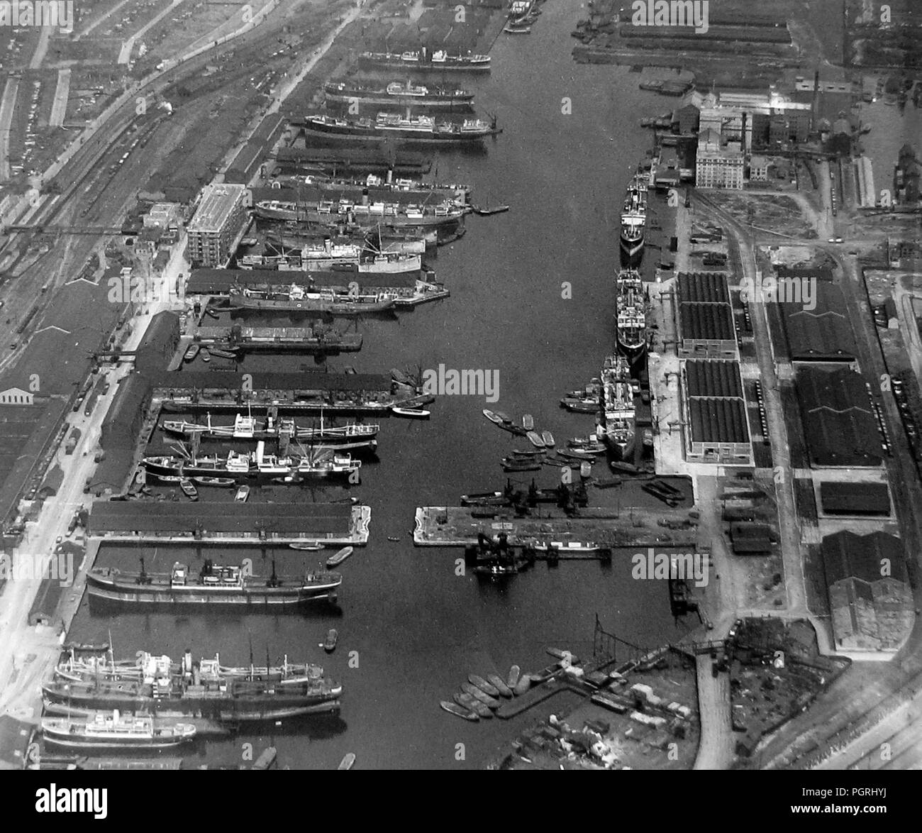 Victoria Dock, Londra, agli inizi del novecento Foto Stock