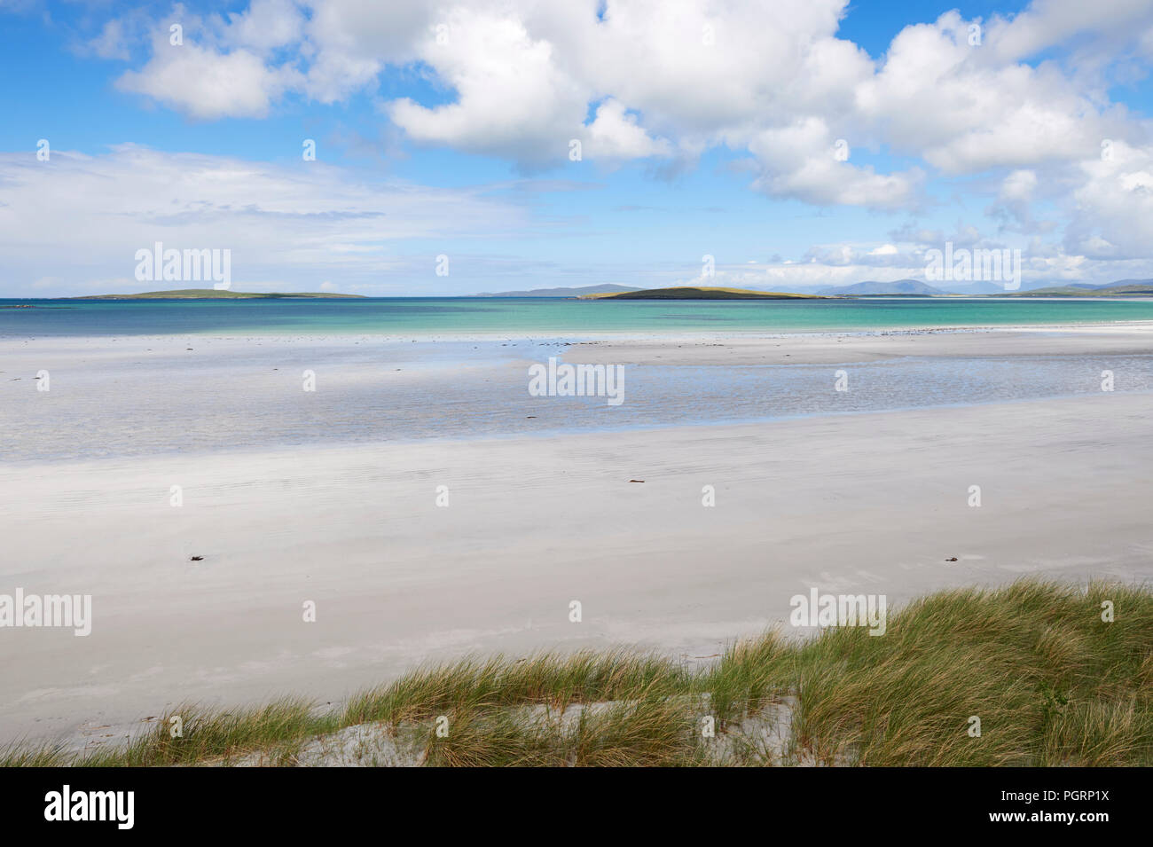 Spiaggia, North Uist, Ebridi Esterne, Scotland, Regno Unito Foto Stock