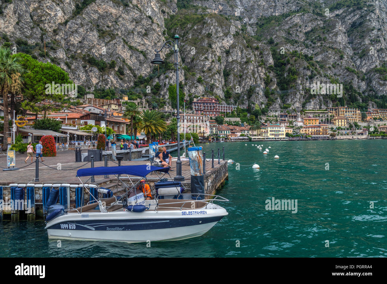 Limone sul Garda Lago di Garda, Lombardia, Italia, Europa Foto Stock