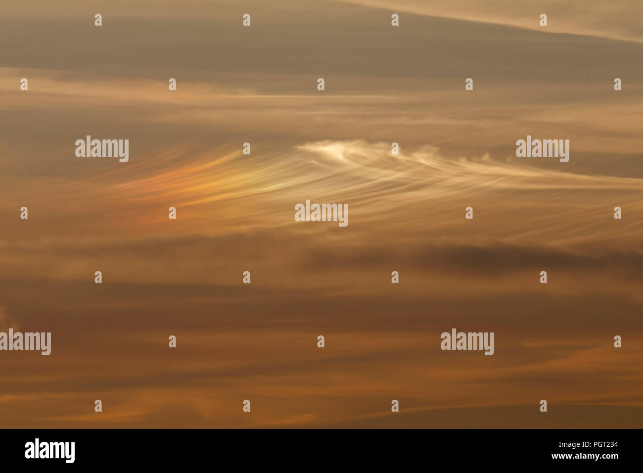 La formazione di nube con sundao Foto Stock