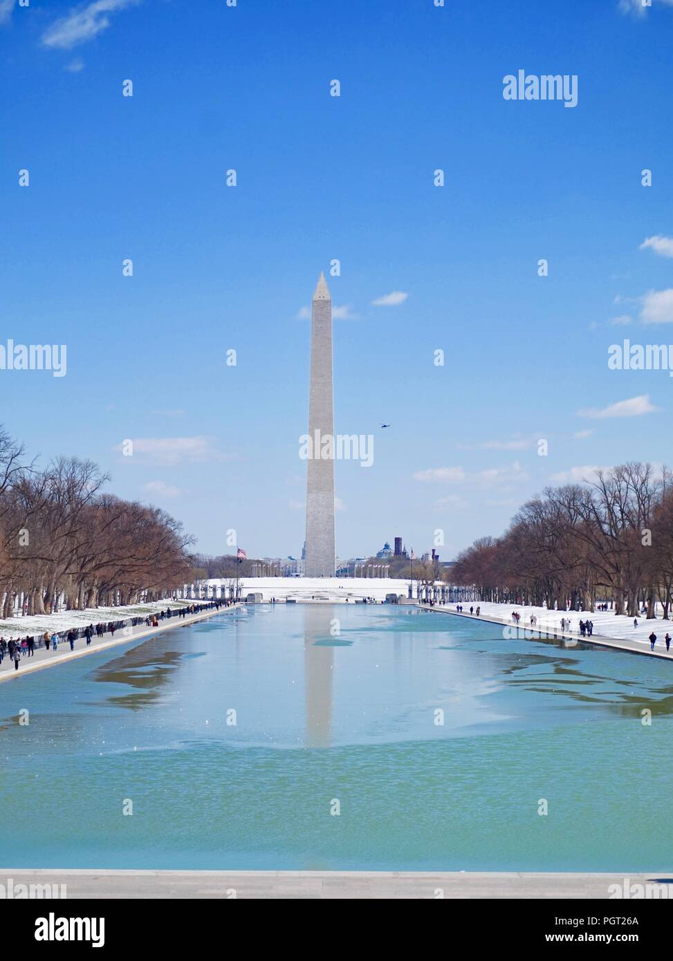 Il Monumento a Washington, Washington DC Foto Stock