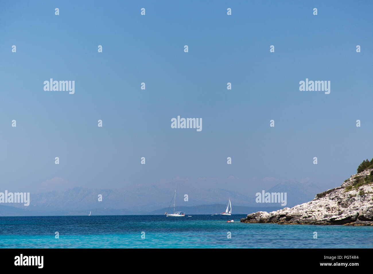 Fiskardo sull'isola greca di Kephalonia Foto Stock