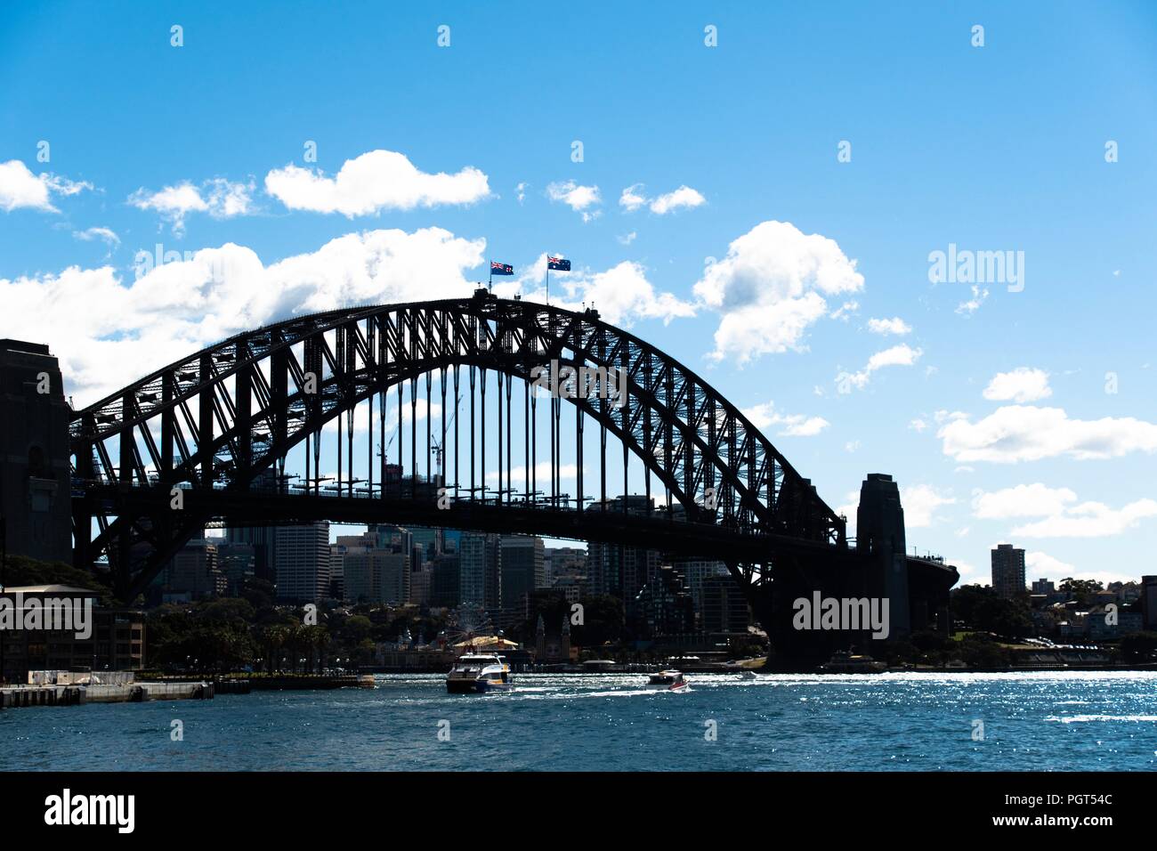 Sydney Harbour Bridge giorno shot Foto Stock